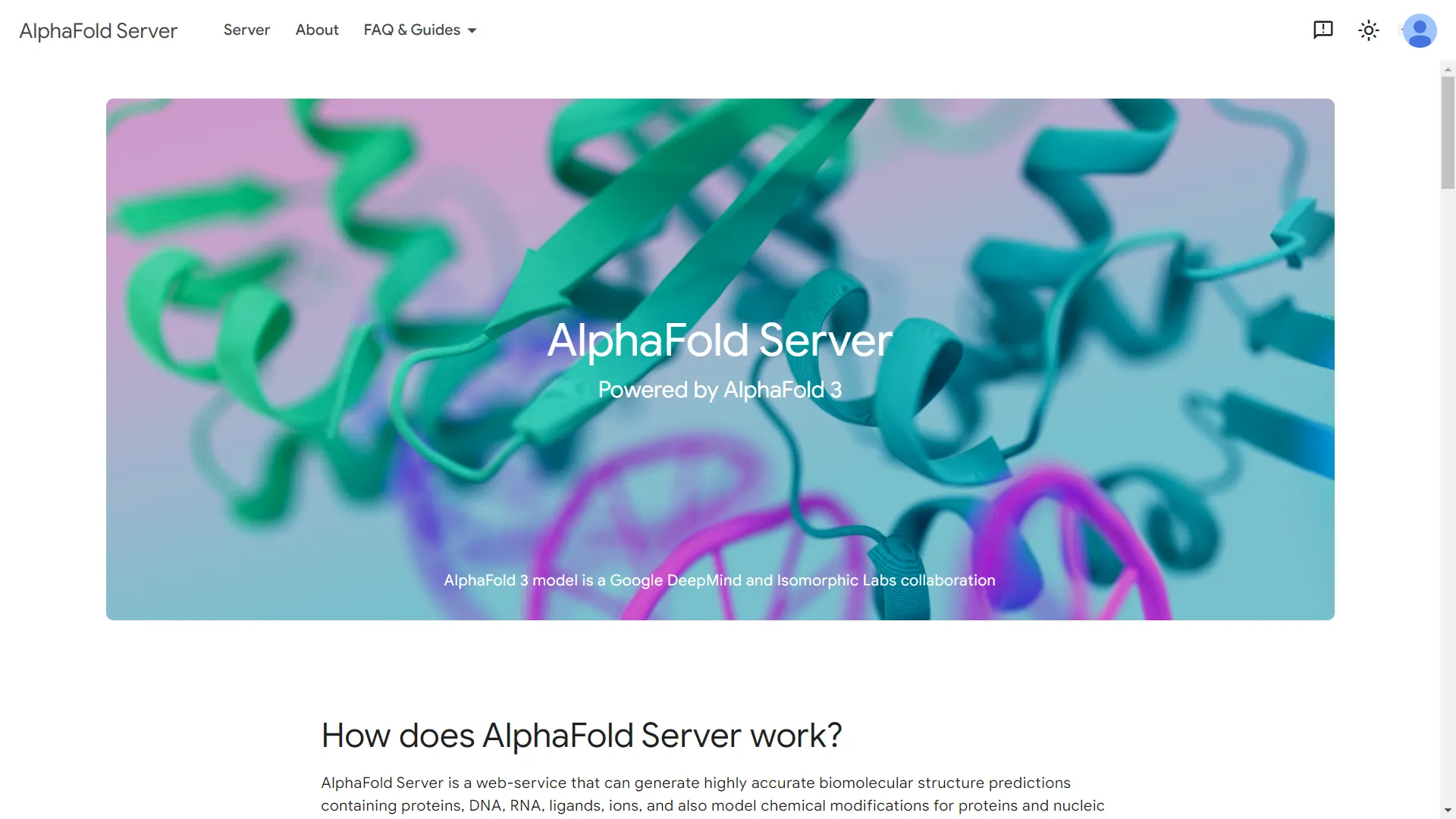 AlphaFold Server