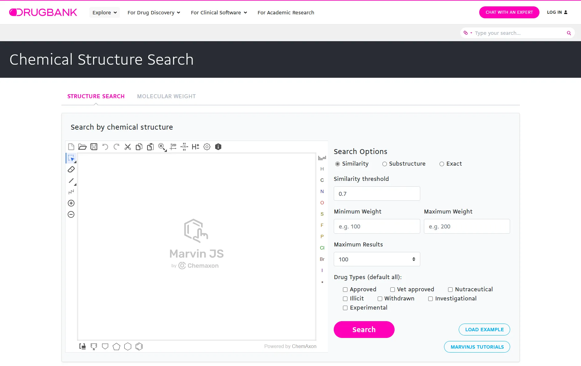 Chemical Structure Search